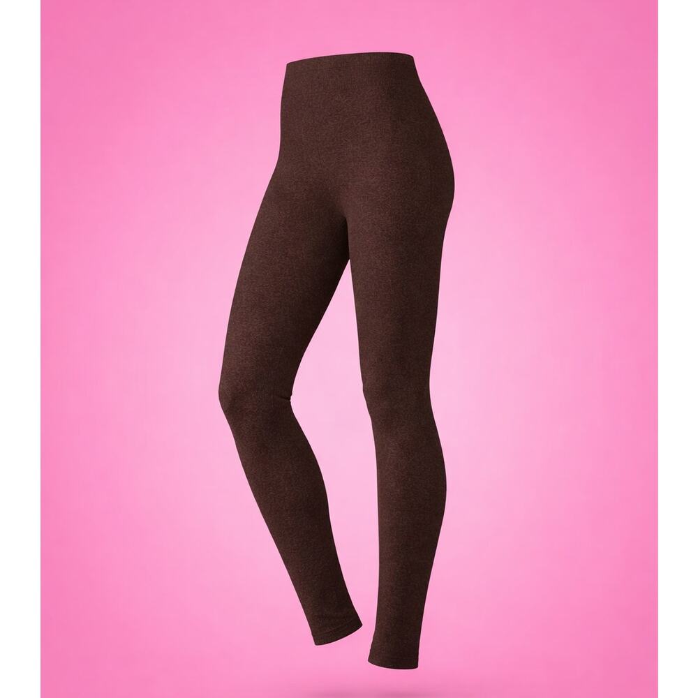 New Ladies Brown Super Soft Fashion Leggings Size Medium